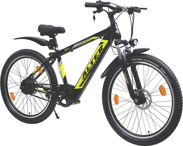 ALTER 26" 001PRO ELECTRIC CYCLE | BLDC HUB MOTOR | LI-ION BATTERY|LCD DISPLAY THROTTLE | 95% PRE- ASSEMBLED WITH CHARGER Alter Bikes