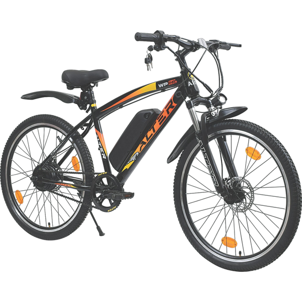 ALTER 26" (016PRO) ELECTRIC CYCLE | REMOVABLE BATTERY| INBUILT CONTROLLER |ALL WATERPROOF CONNECTOR | PAS 3 CONTROL MODE (ORANGE & YELLOW, 7.8AH) Alter Bikes